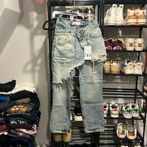 Zara the layered denim pant. New